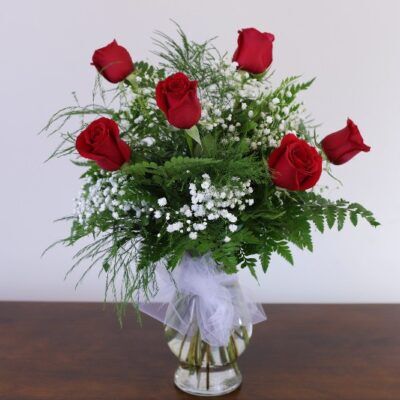 Six Red Roses