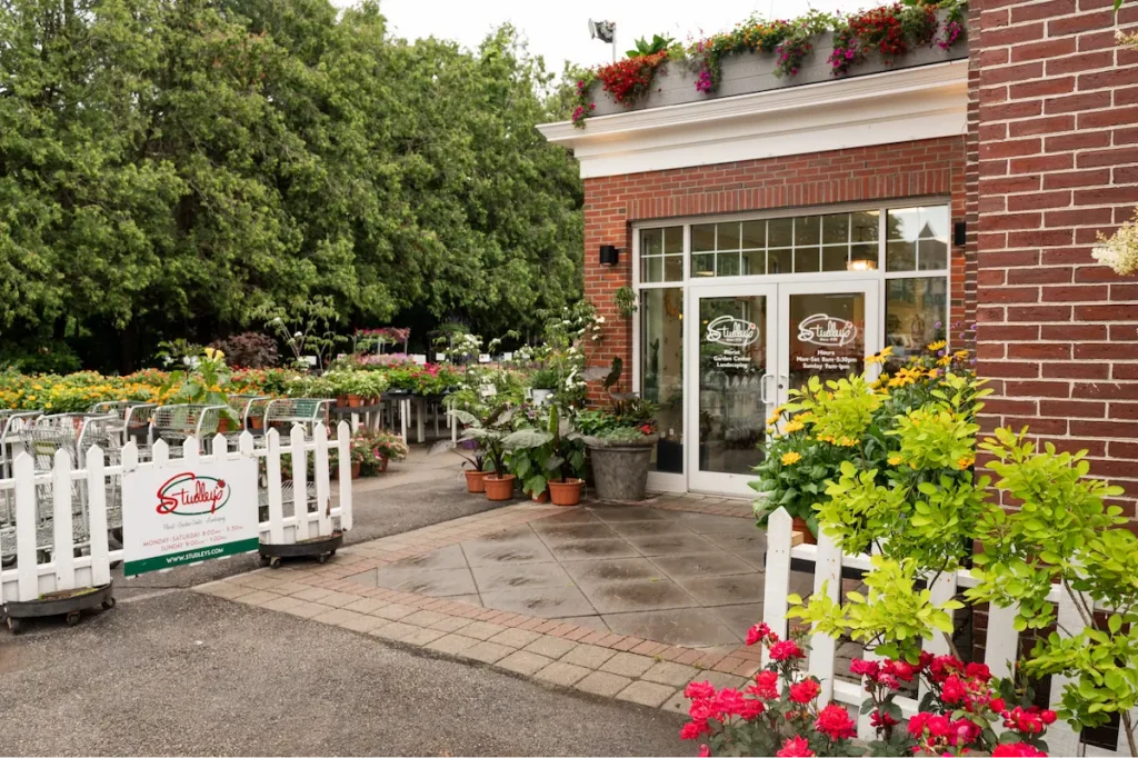 Facade of Studley's flower shop